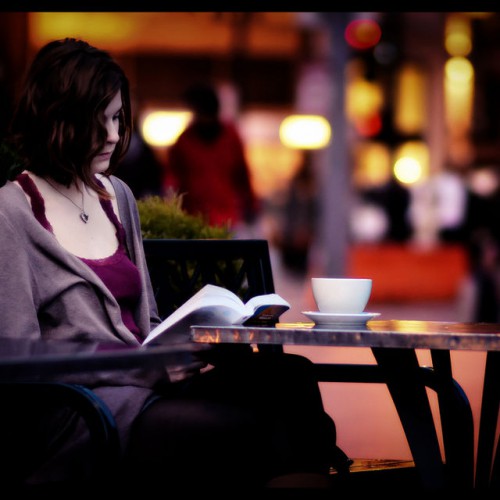 woman reading a book creativity